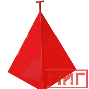 Фото 51 - Пожарная пирамида для пожарного гидранта 500x500x800 (Трехгранная).